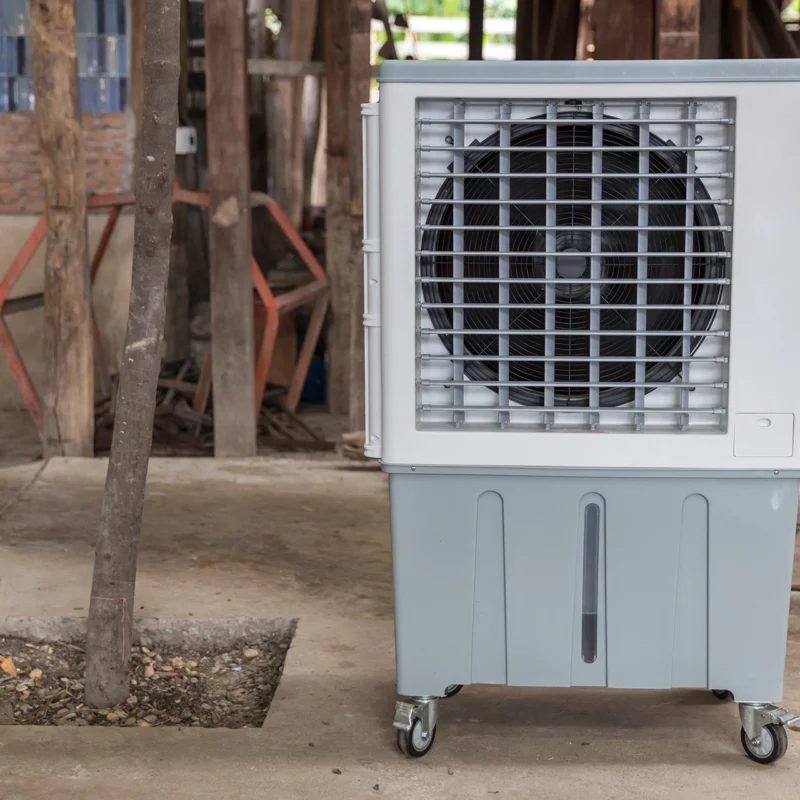 Nebulizzatore industriale Airtech per l’abbattimento delle polveri in cantiere e negli allestimenti fieristici