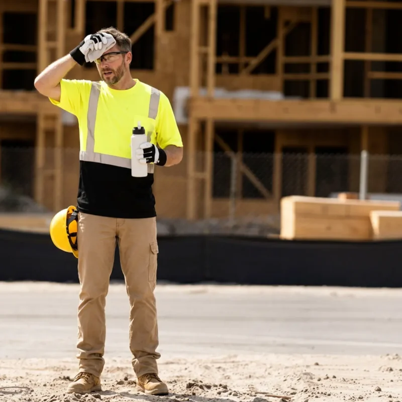 Raffrescamento cantiere all’aperto