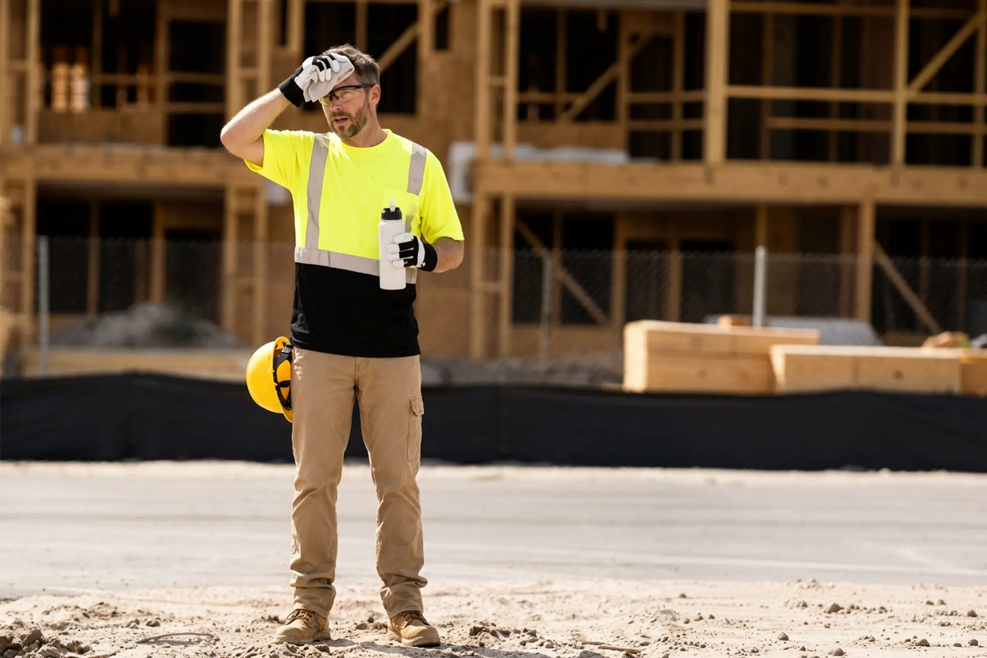 Raffrescamento cantiere all’aperto